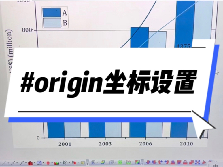 origin绘图一键调整刻度,交换坐标轴哔哩哔哩bilibili