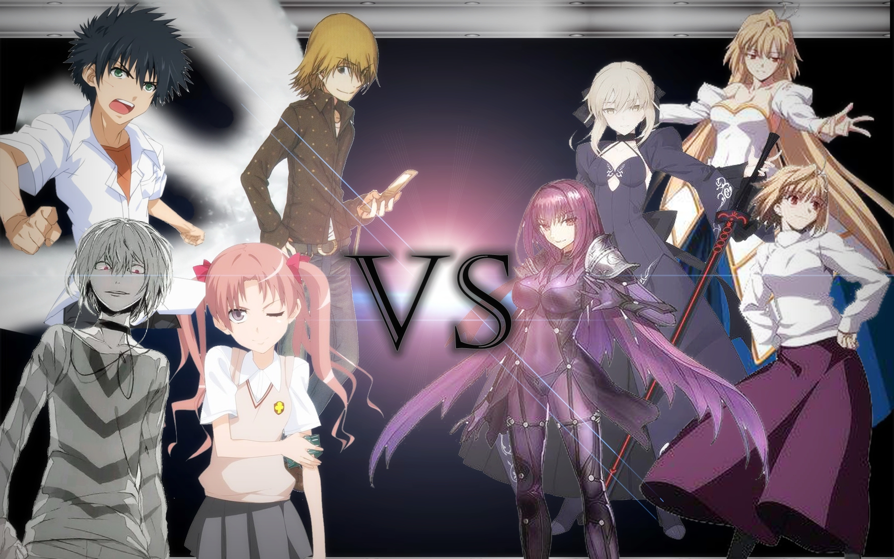 【mugen】魔禁vs型月-1:垣根被公主打进冰箱!当麻开神净!