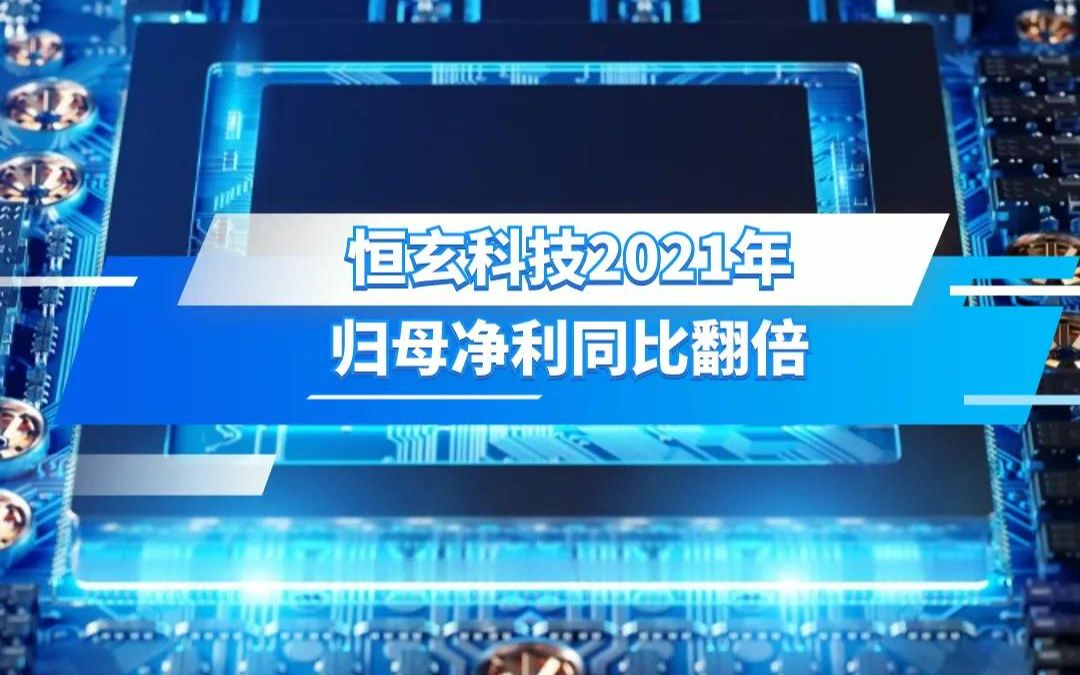 恒玄科技2021年 归母净利同比翻倍哔哩哔哩bilibili