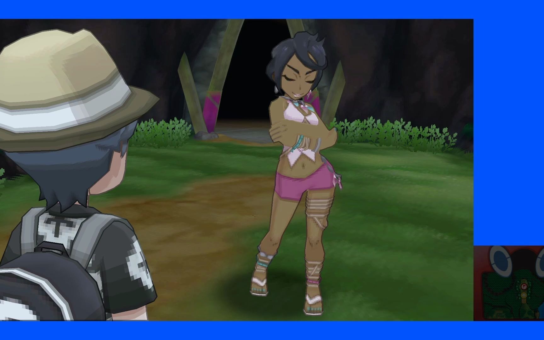 口袋妖怪究极日月807版 大潜力队伍vs岛主丽姿