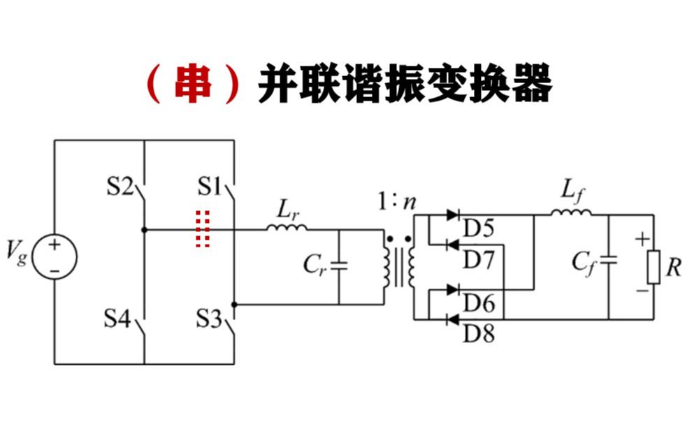 并联与串并联(LCC)谐振变换器电力电子研究生课程节选哔哩哔哩bilibili