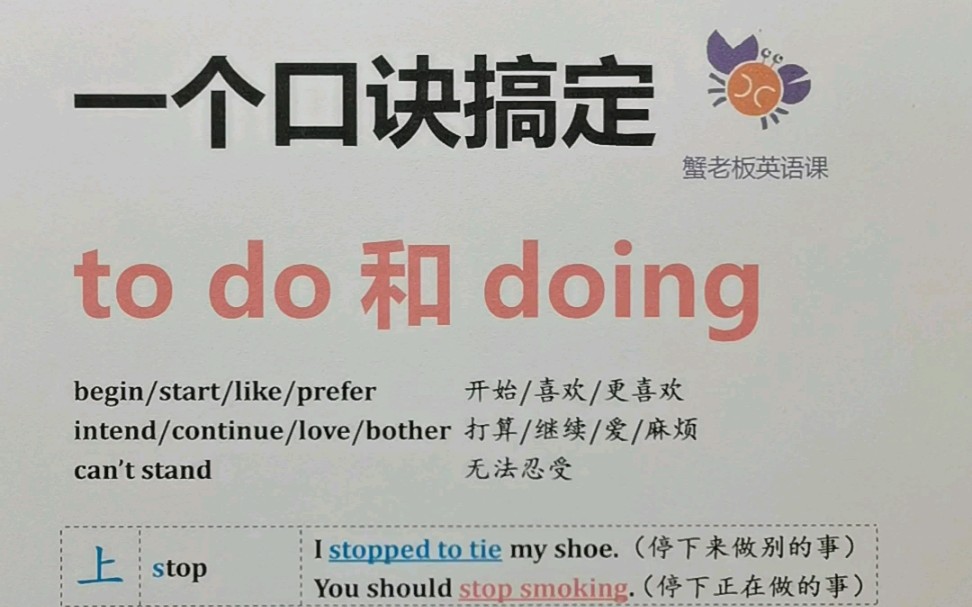 一个口诀搞定to do和doing哔哩哔哩bilibili