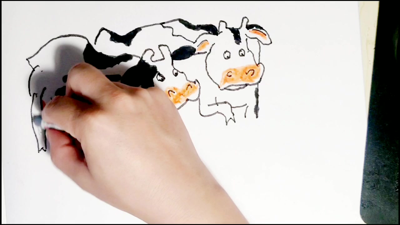 [图]画绘本:会打字的牛 Drawing picture book Click, Clack, Moo Cows That Type