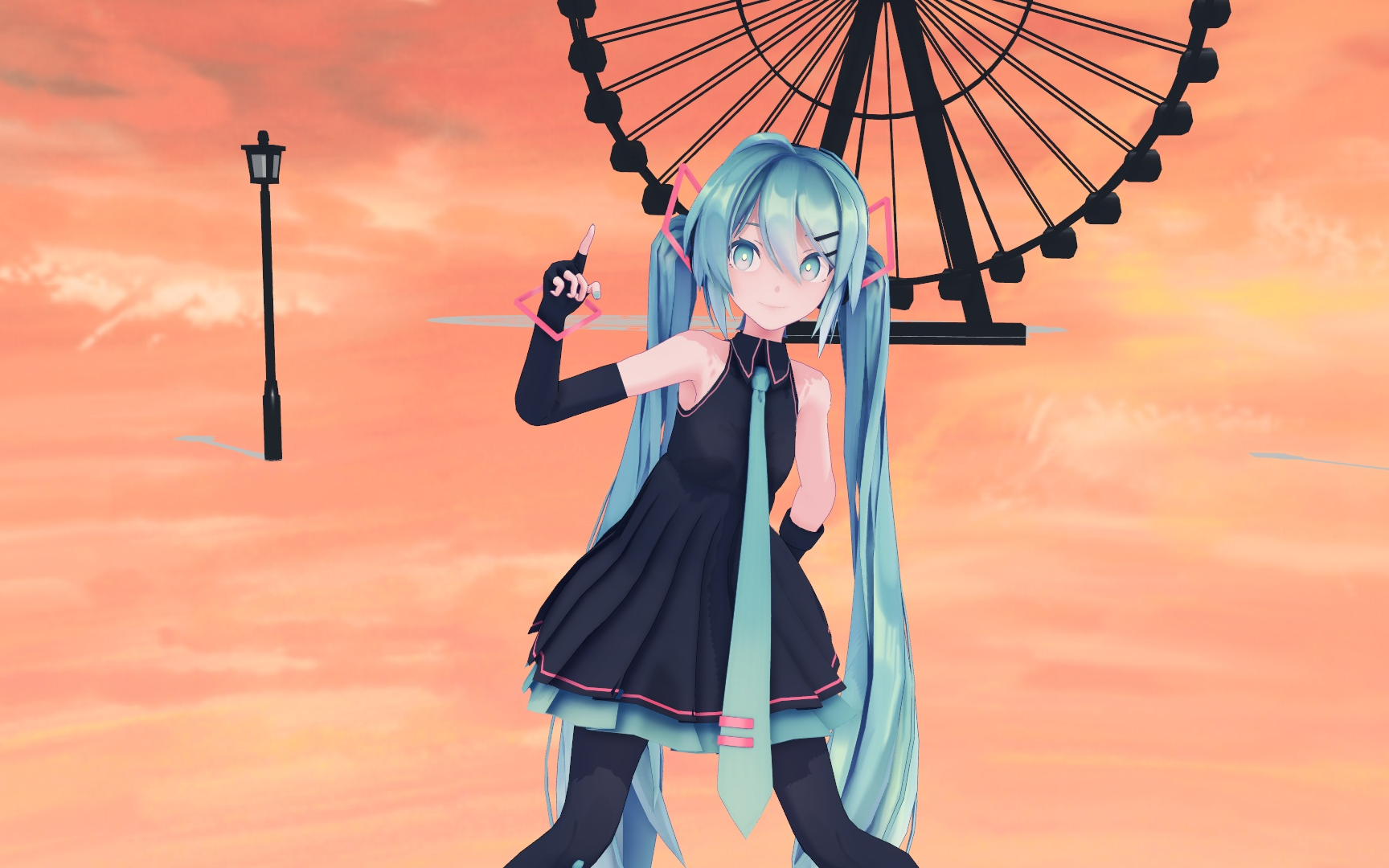 裸眼3d初音mmd裏表ラバーズ