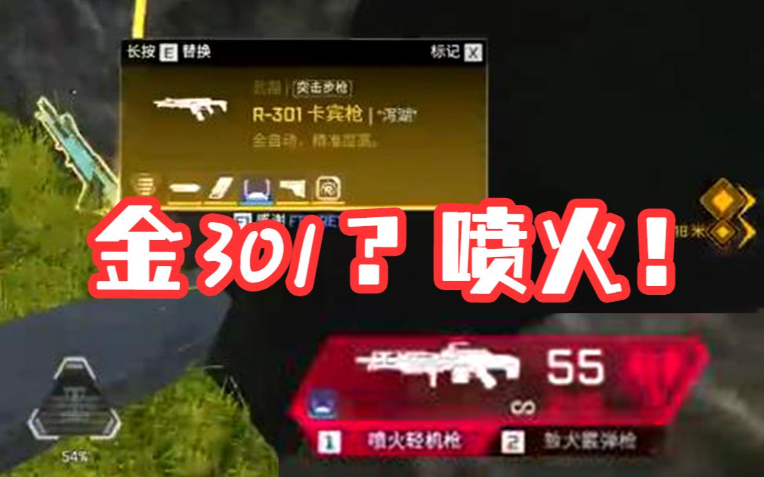 【青野/APEX】金301和喷火怎么选?(选青野的枪法就好了)网络游戏热门视频