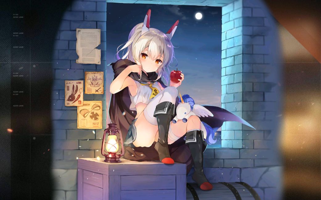 《碧蓝航线》绫波 bd 特典皮肤 特殊潜入作战披风(含特殊触摸)