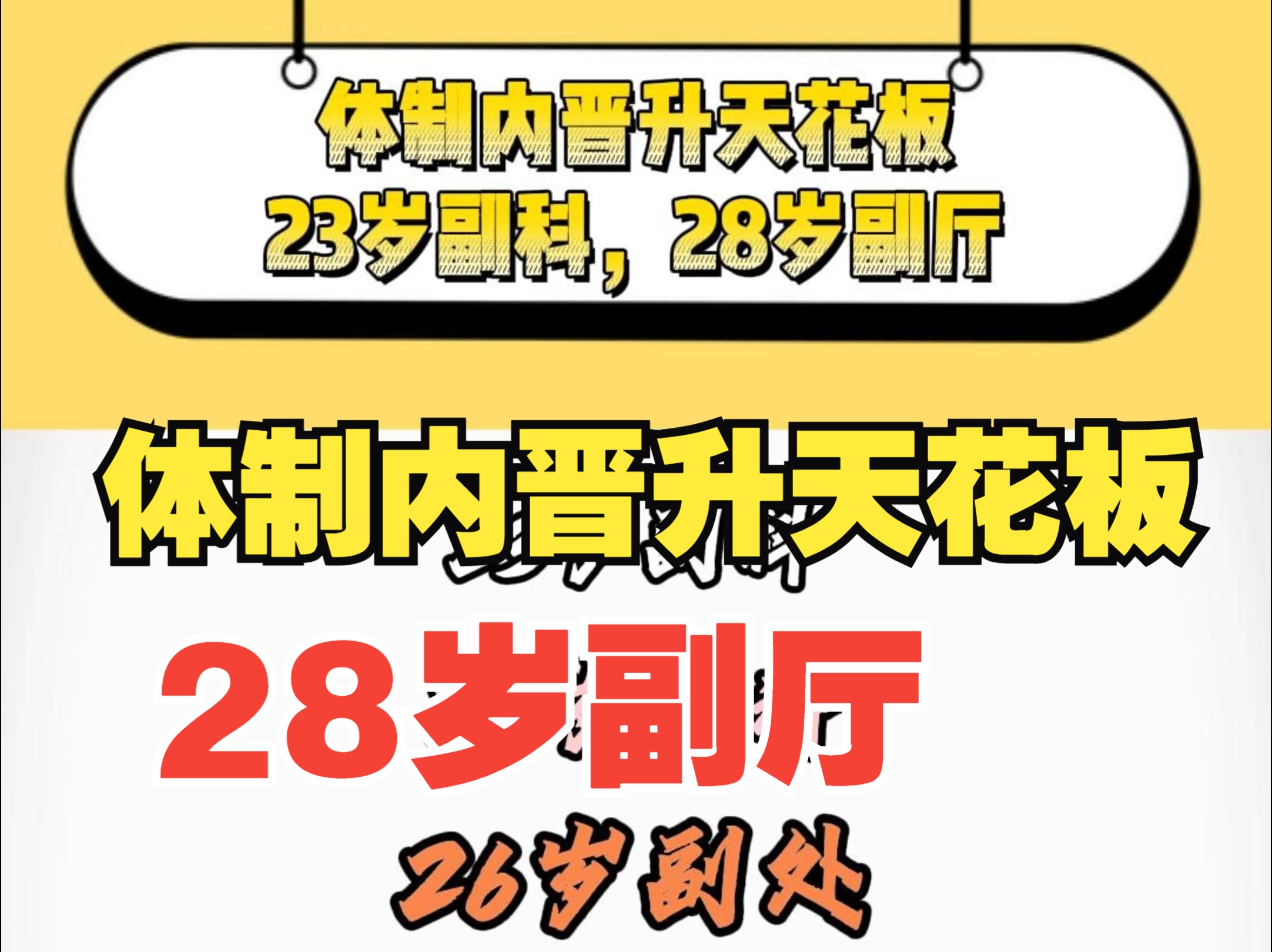 28岁副厅!体制内晋升天花板!哔哩哔哩bilibili