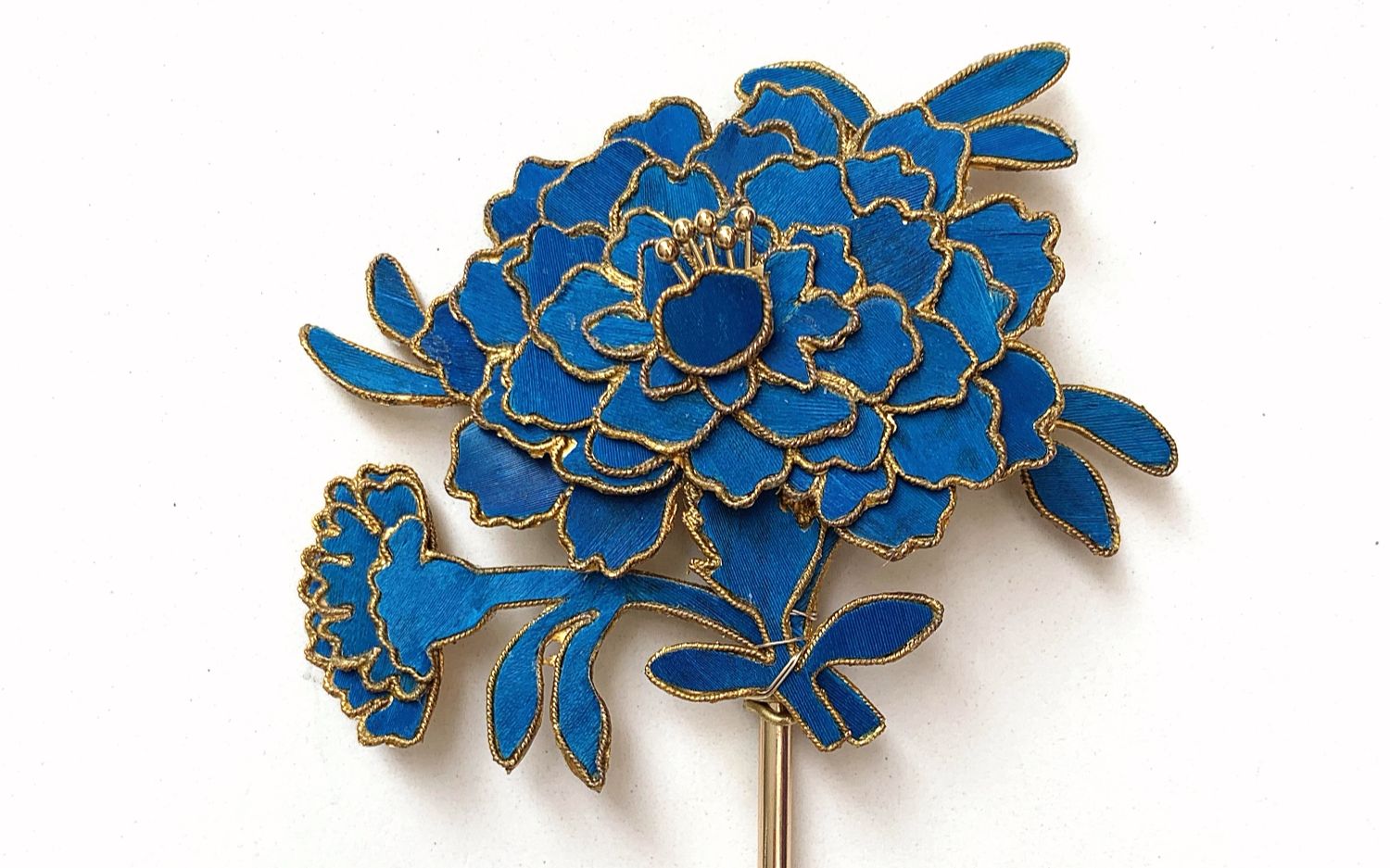 【翠鸾轩】仿点翠教程 仿故宫款牡丹发簪的捆绑组合教程 保姆级 详细