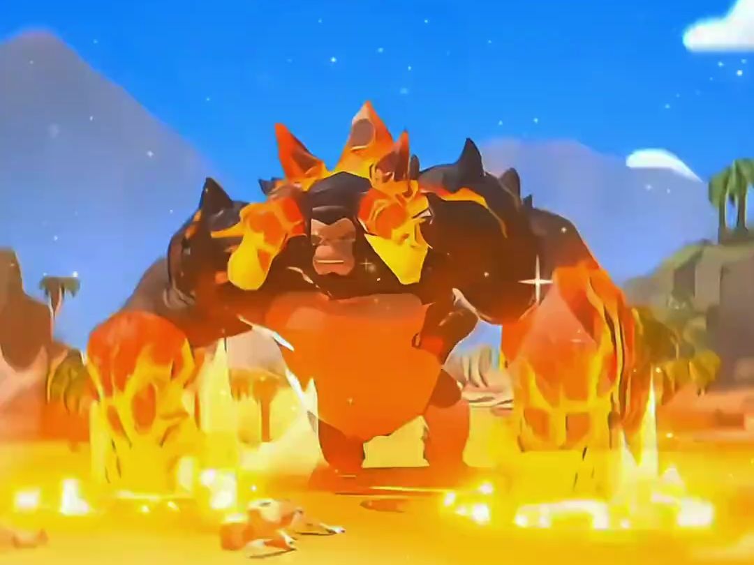 猿族时代之吸收熔岩变身巨猿