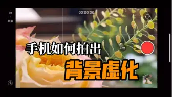 手机如何拍出“相机感”背景虚化效果｜拍照·视频通用｜新手入门