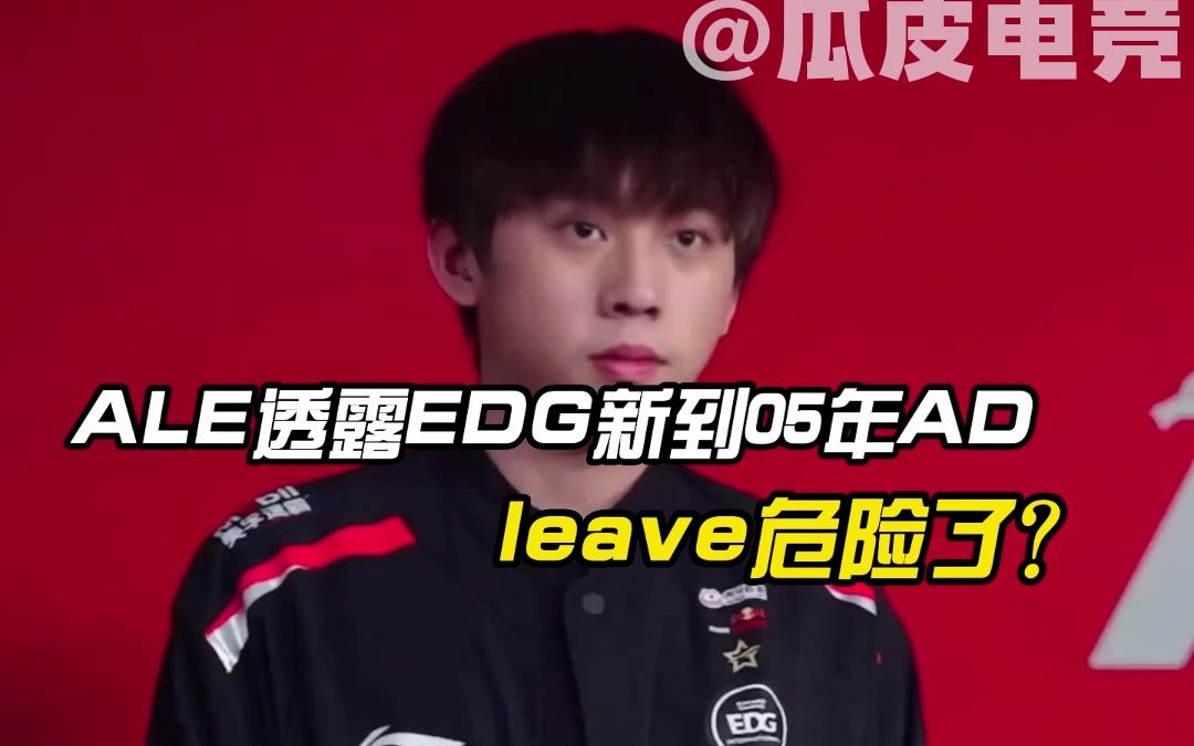 EDG新来AD,leave危?ale直言现在基地就像幼儿园....电子竞技热门视频