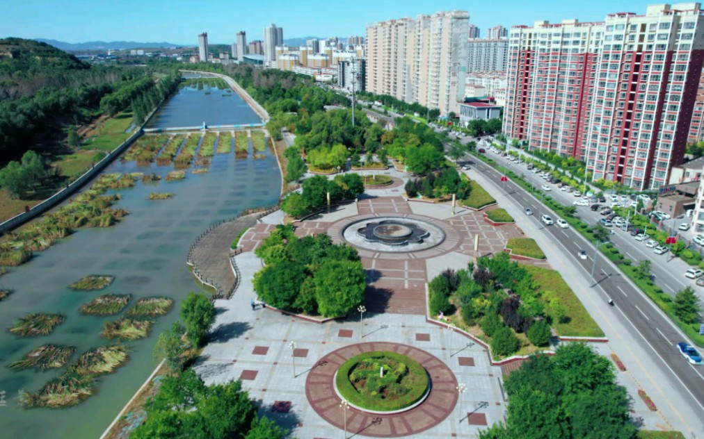 山西寿阳滨河公园美丽景色