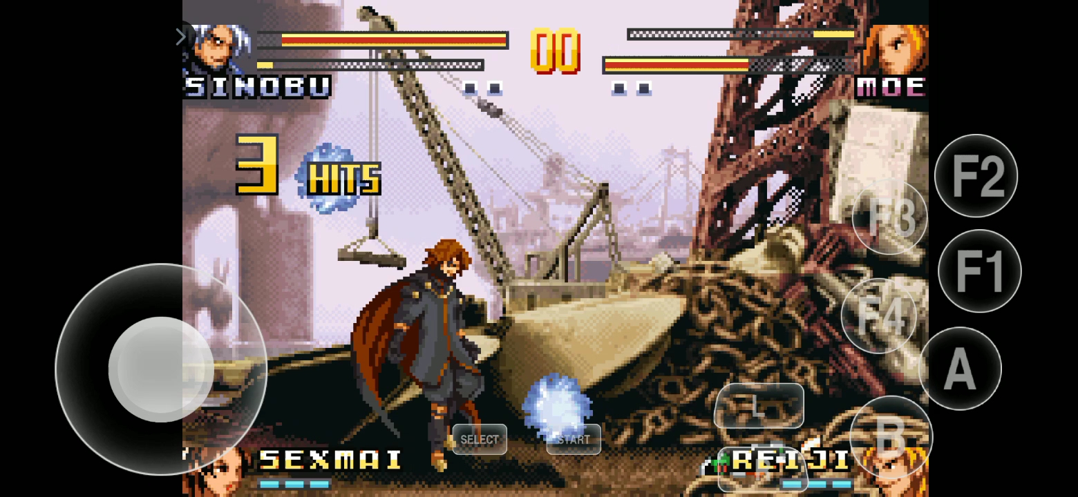 拳皇ex2霸战之血2016版,该版本可以选该作boss天羽忍 ,火舞裸体出场