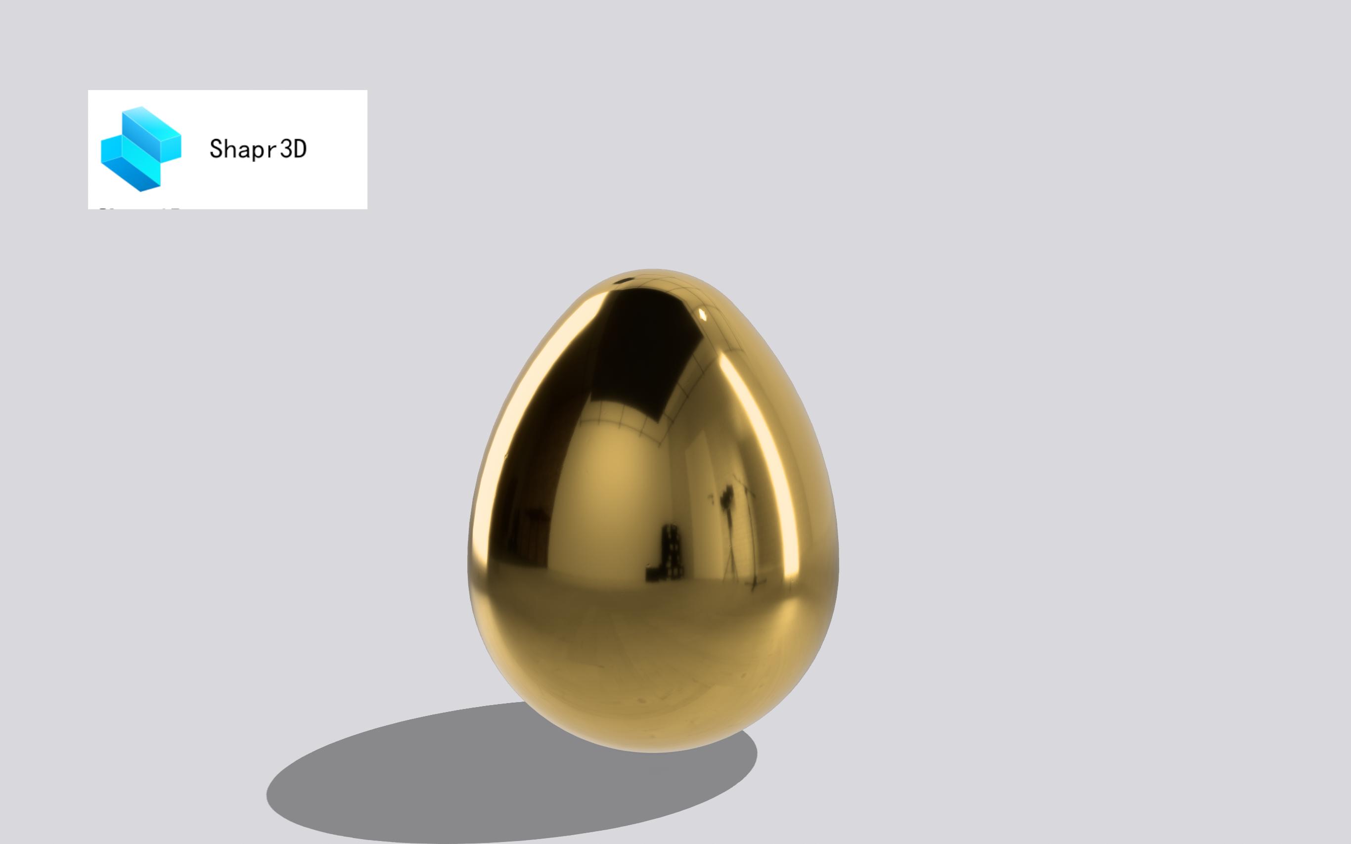 【Shapr3D】画一枚金蛋哔哩哔哩bilibili