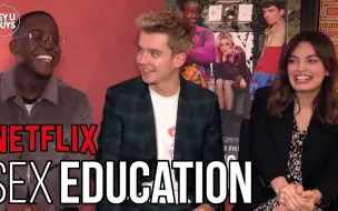 Video herunterladen: 【超清搬运】【Sex Education】性教育主演: Asa Butterfield, Emma Mackey和Ncuti Gatwa采访