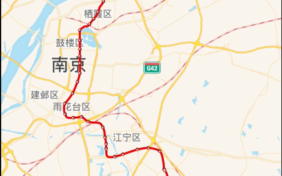 南京1号线地铁线路图图片