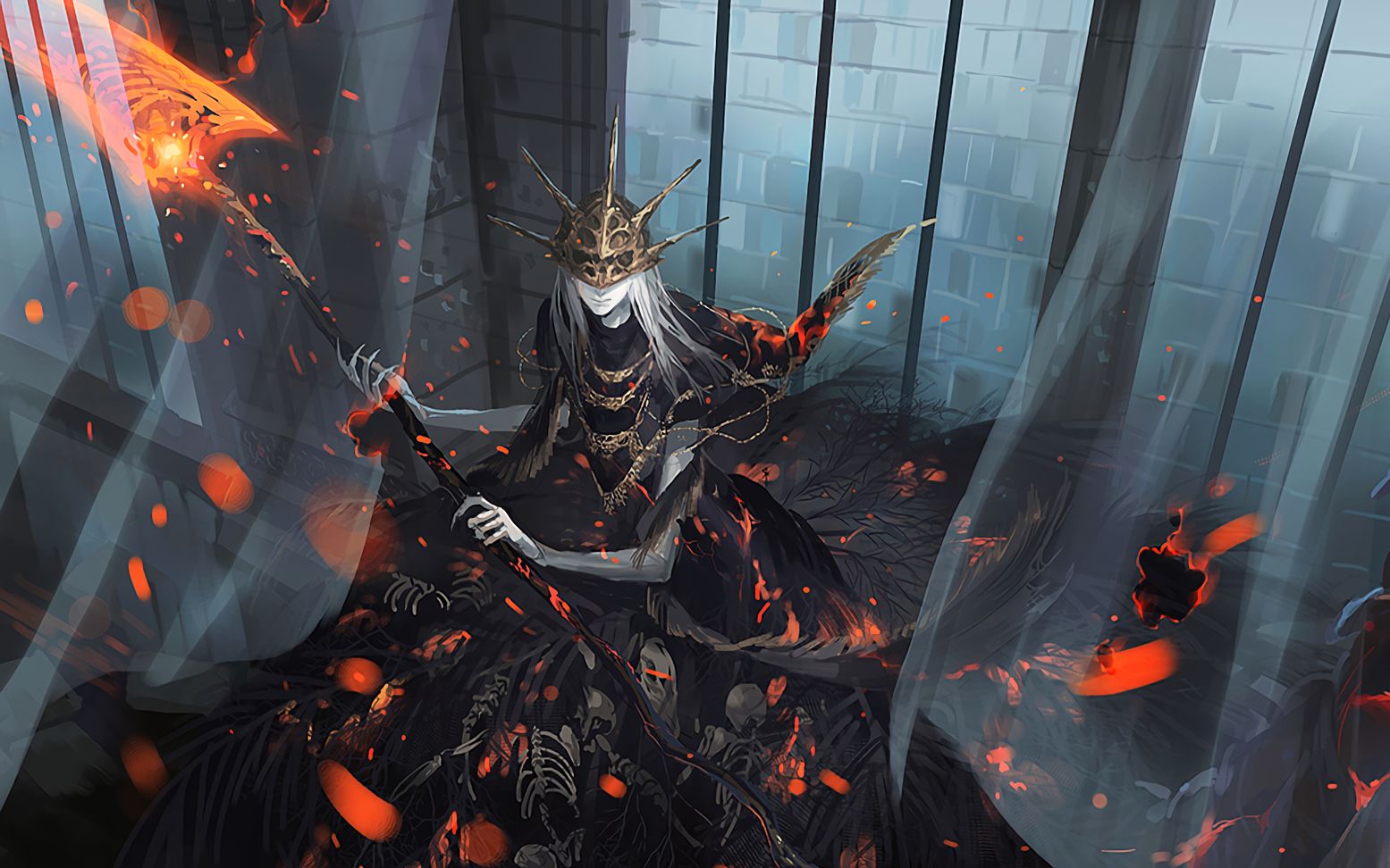 【喜爱哲学的ppg老师】《黑魂三(黑魂无双)》吃神埃尔德里奇多周目无