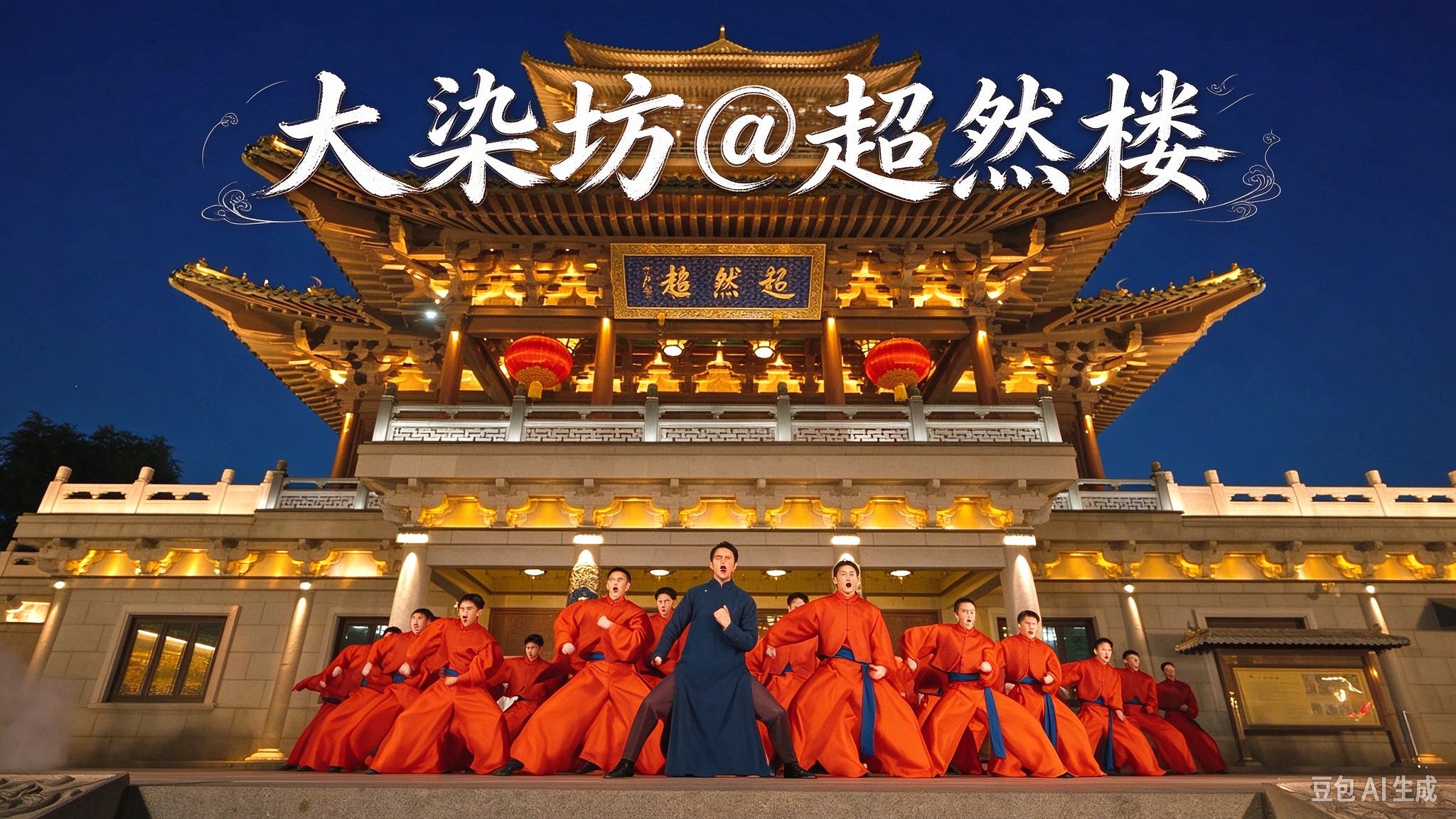狗熊哆嗦毛来了！超然楼前跳《大染坊》