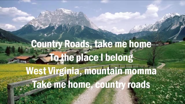 [图]英文歌曲 Country road