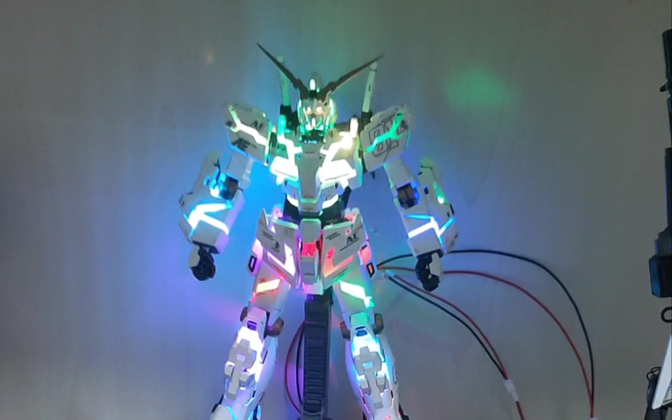 mgex独角兽自改五彩灯