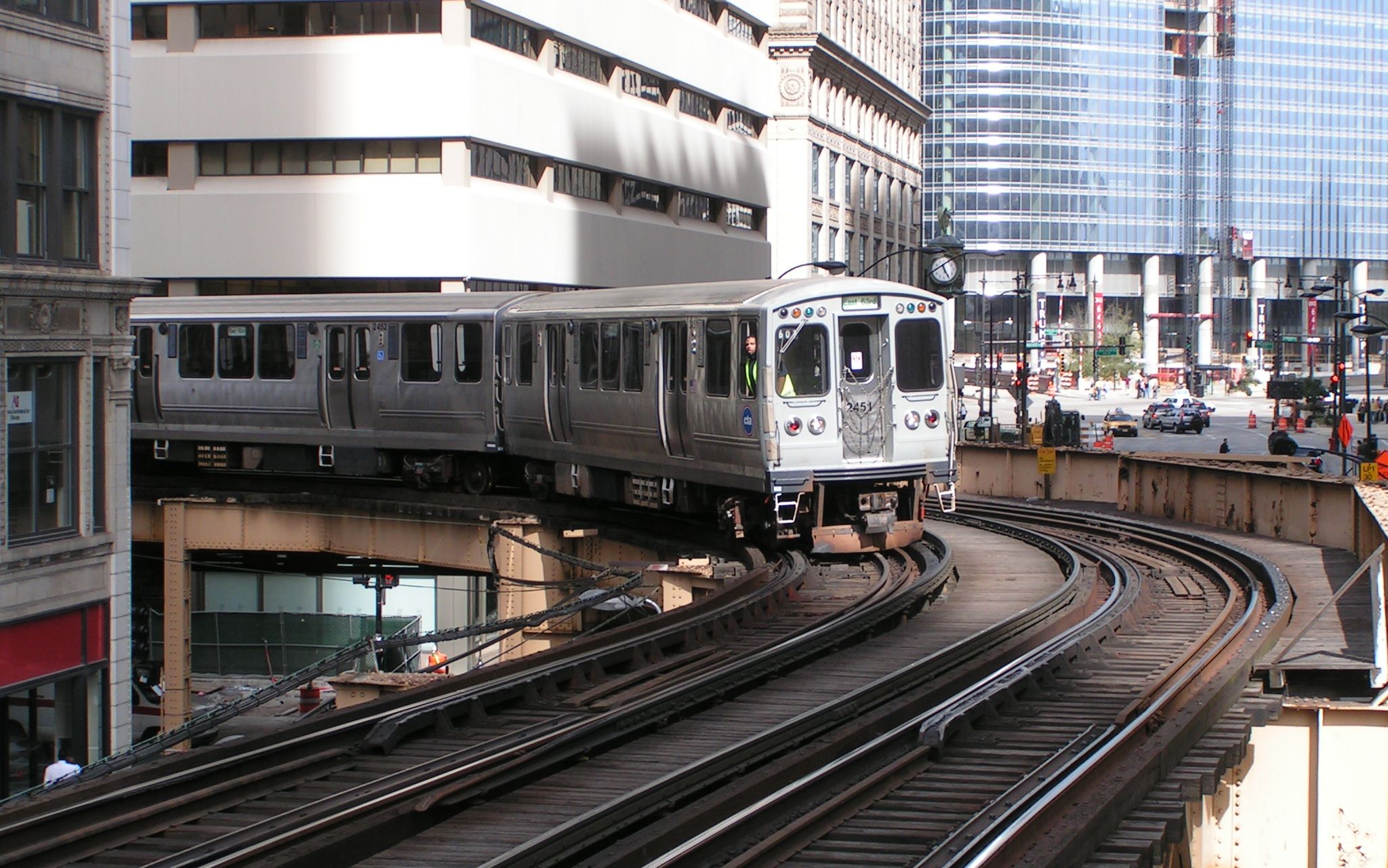 芝加哥超小半径曲线高架轻轨_哔哩哔哩_bilibili