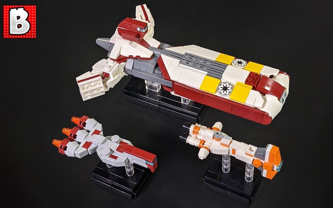 乐高moc作品 佩尔塔护卫舰,锤头护卫舰,领事巡洋舰 - 纳米级舰队