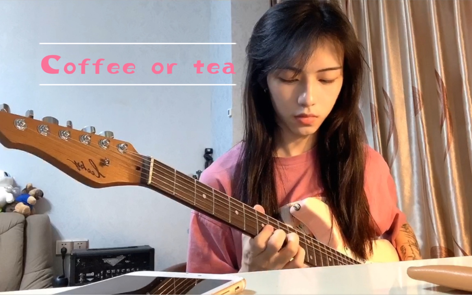 [图]在家弹个R&B风格小曲子【coffee or tea】 -rubenwan cover by 兔兔