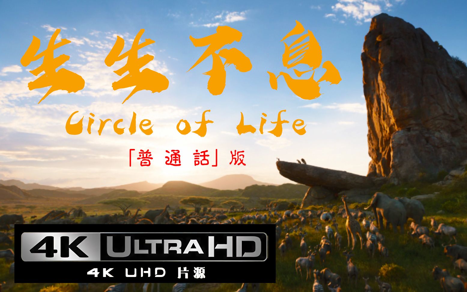 [普通话][国语] 生生不息 | Circle of Life | 生命的循环 | 生命的循环 | 狮子王 2019 | 狮子王 |The Lion King哔哩哔哩bilibili