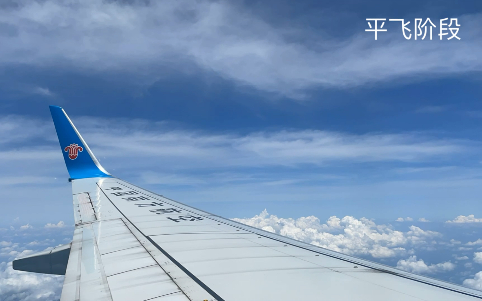 一分钟看飞机平飞到着陆过程.内含襟翼和扰流板的作动过程.