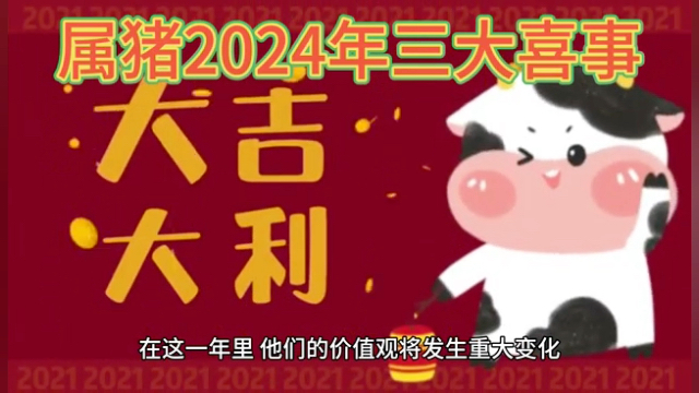 属猪2024年三大喜事哔哩哔哩bilibili