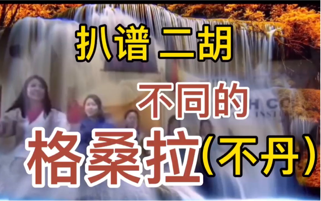 不一样的不丹歌舞歌曲格桑拉简谱版扒谱中文字幕二胡演奏