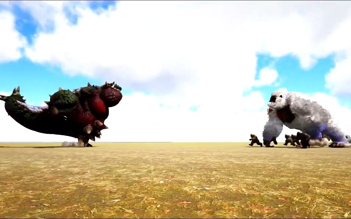 方舟vs计划相扑龙sumosaurusvs大型恐龙