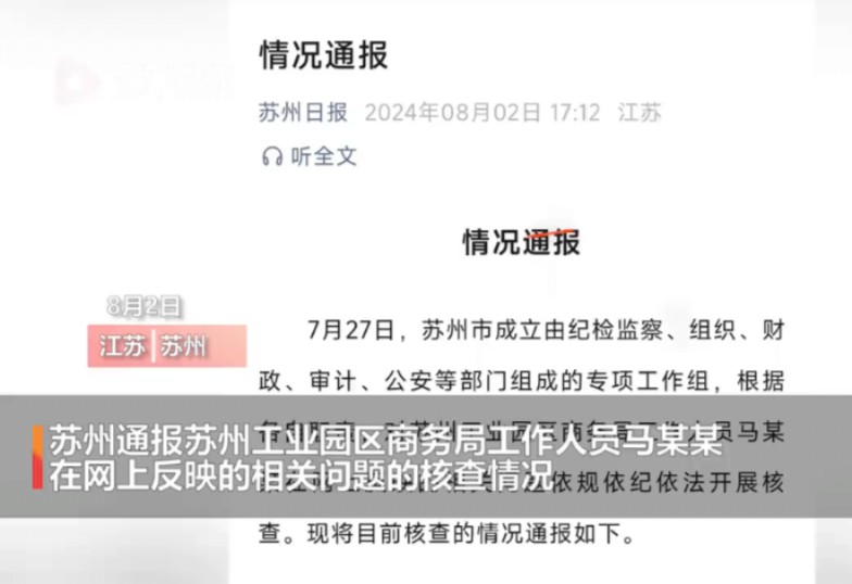 清华毕业生举报局长贪腐、学历造假,苏州发布情况通报哔哩哔哩bilibili