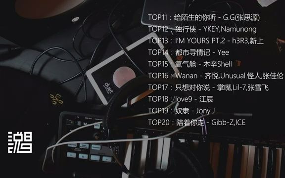 [图]【中文说唱TOP50排行榜】TOP11—TOP20合辑（2019年4月10日更新）最火嘻哈音乐 2019中国说唱音乐 饶舌歌曲 China Rap 说唱