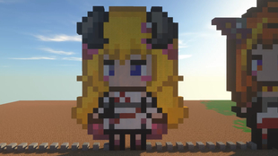 Hololive像素画 角卷绵芽hololive全员像素画计划mc生存服务器无飞行建造 哔哩哔哩 つロ干杯 Bilibili