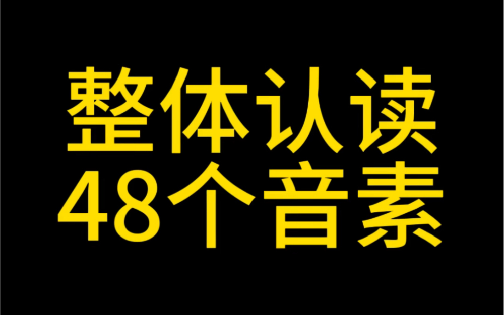 快来学习48个国际音标正确读法!哔哩哔哩bilibili