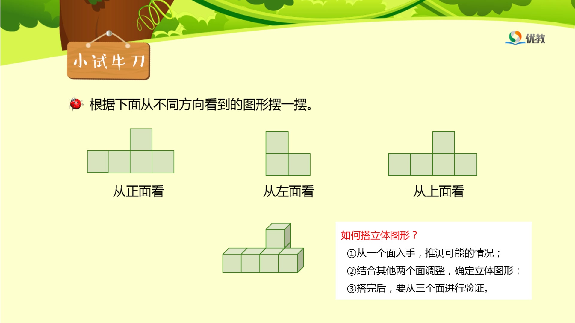 [图]人教版5年级下册第1单元《观察物体（三）》