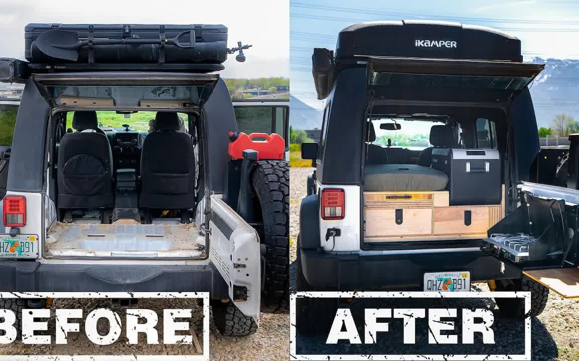 [图]How I Built the Ultimate Jeep Overland Drawer and Bed System for Camping| 我如何建造露