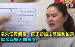 Download Video: 房子被法院强制拍卖，单亲母亲崩溃大哭：我没有欠任何债务啊