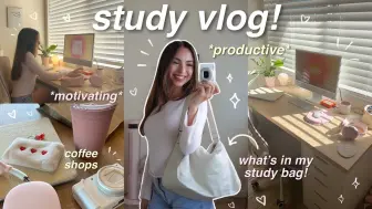 Download Video: 【英字vlog】Kenna | 学习VLOG🎧 | 我的书包里有什么 | 我的学习心得 | 高效且积极