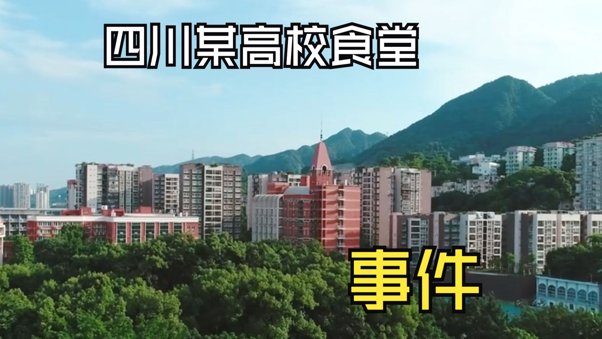 四川某高校食堂事件,个人观点:学生的伙食不容疏忽.....哔哩哔哩bilibili