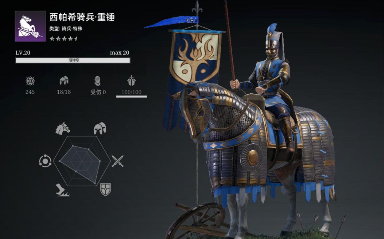 【战意】咸鱼的测试记录(第一期)西帕希骑兵技能效果终于实装