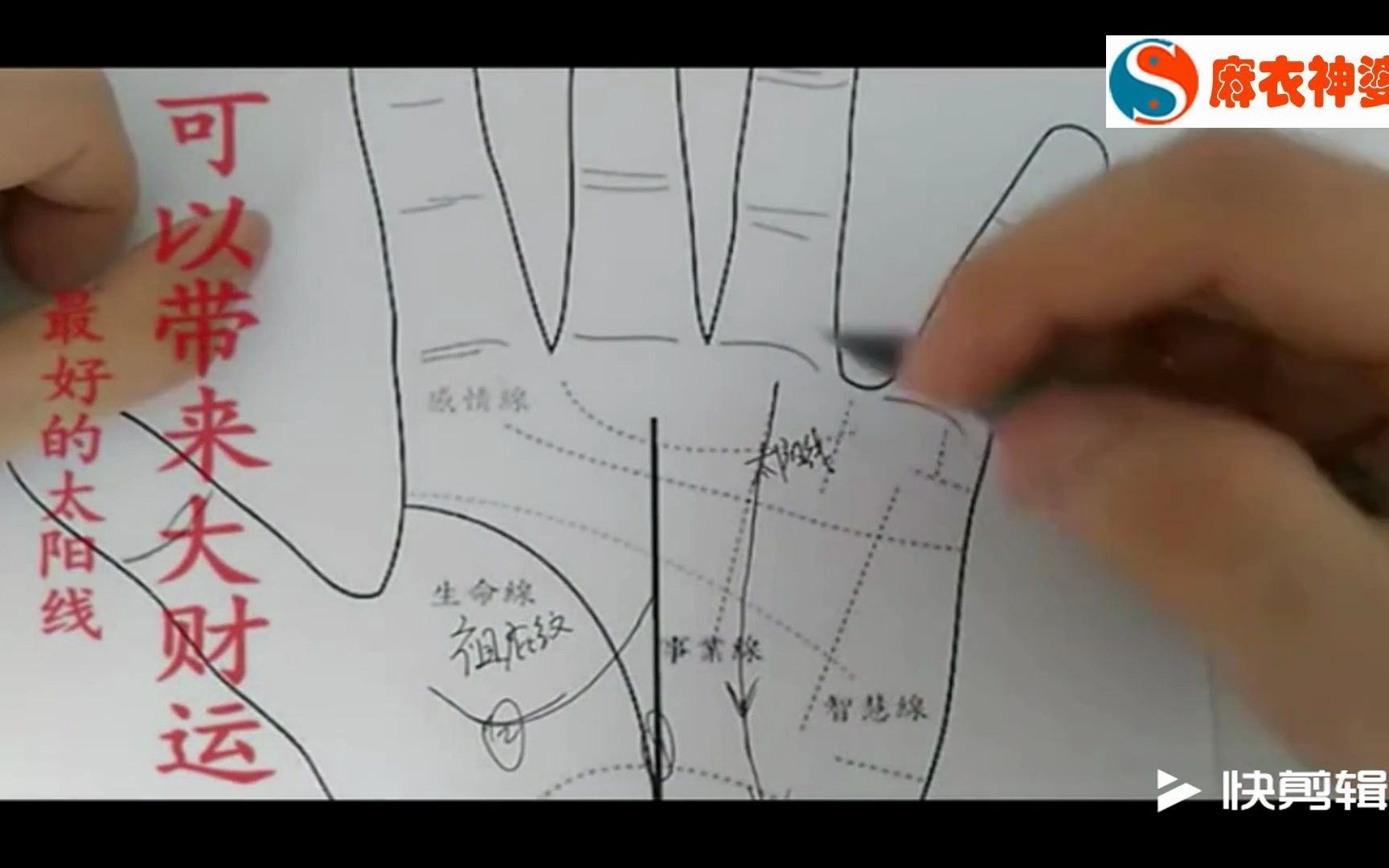 手中有这样太阳线,可以带来大财运哔哩哔哩bilibili