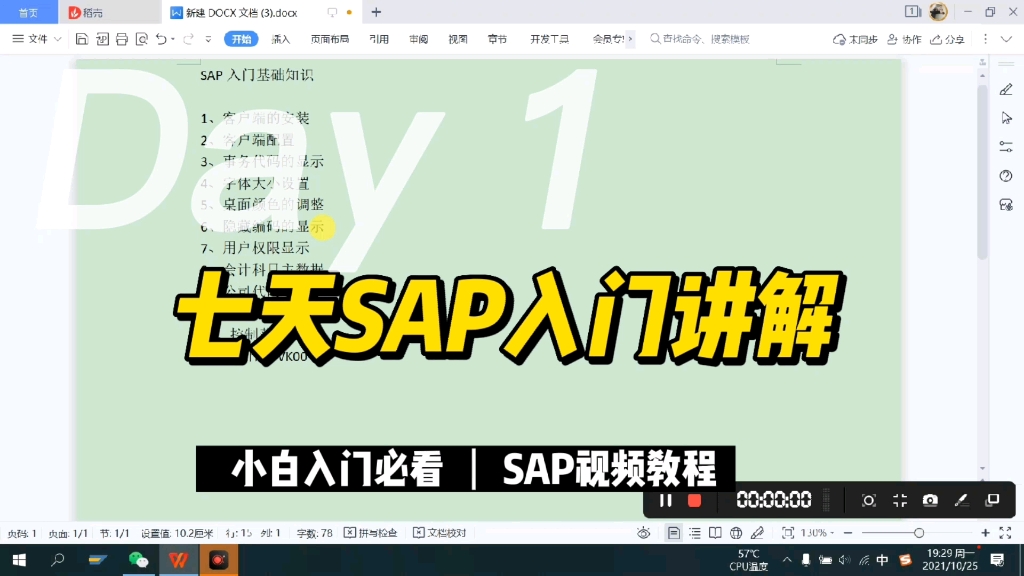 7天SAP入门讲解SAP入门课:SAP系统哔哩哔哩bilibili