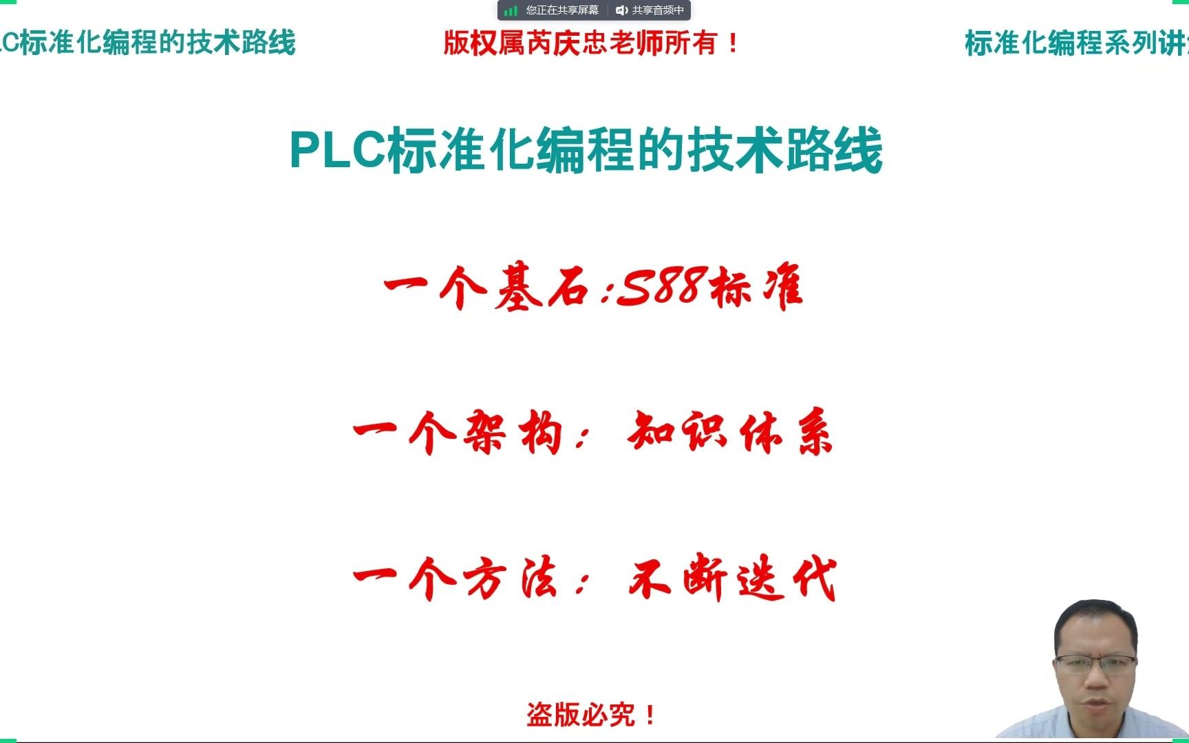 芮老师讲解PLC标准化编程的三个核心技术点哔哩哔哩bilibili