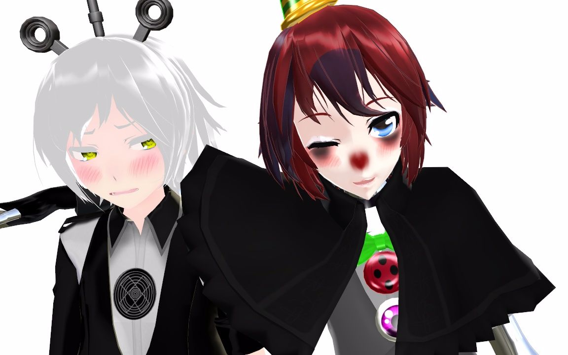 [fnafxmmd]glide(两位骨架子的撩人?)(yenndoxennard)