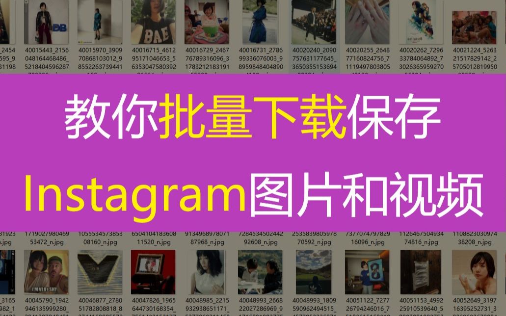 教你批量下载保存Instagram图片和视频哔哩哔哩bilibili