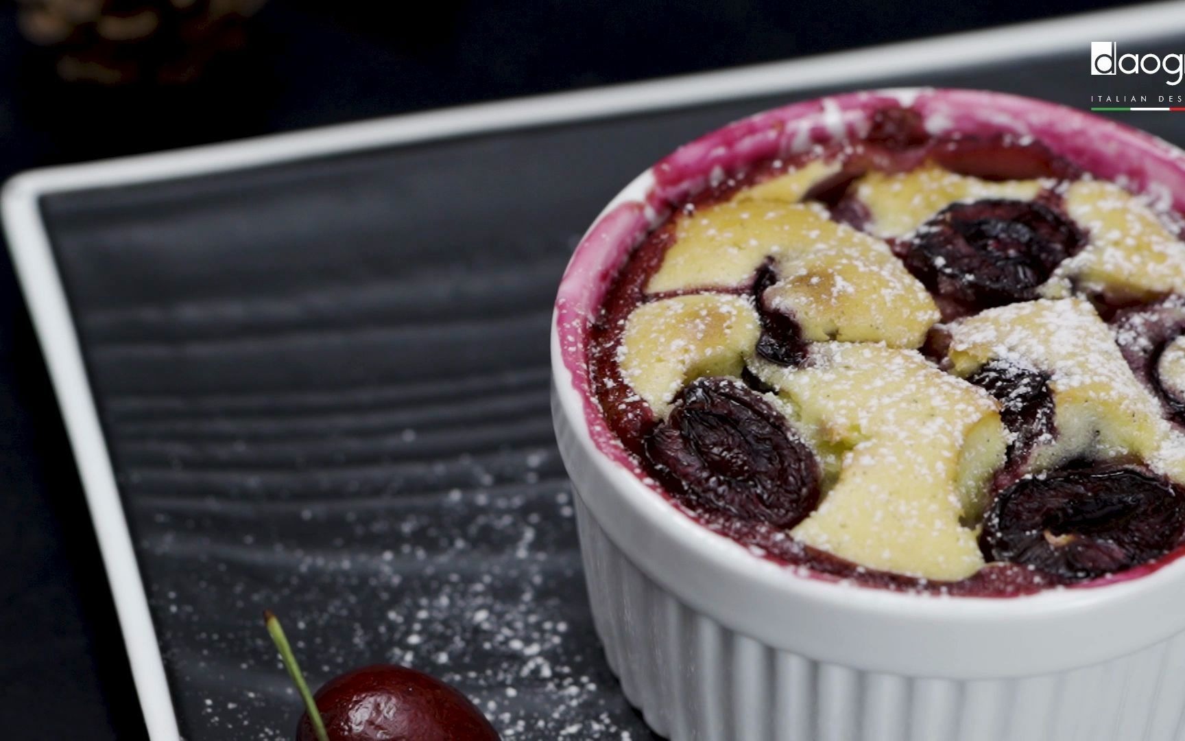 recipe | french cherry pudding 法式樱桃布丁— daogrs m6s蒸烤箱