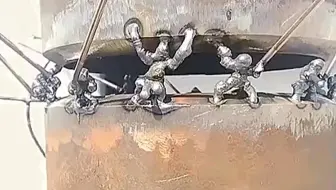 这个焊工也是个人才