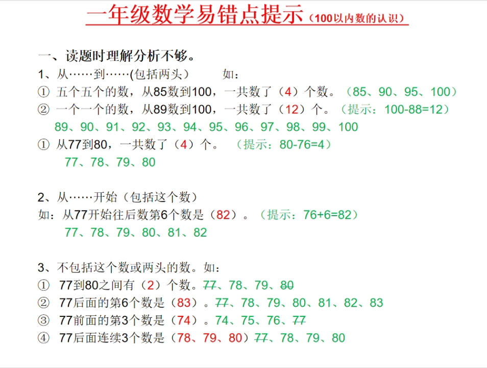 [图]100以内的数的认识的易错点